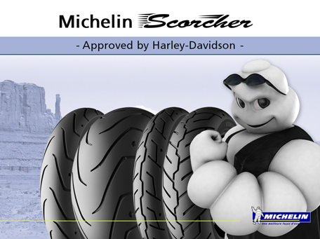 Michelin scorcher Harley Davidson renkaat